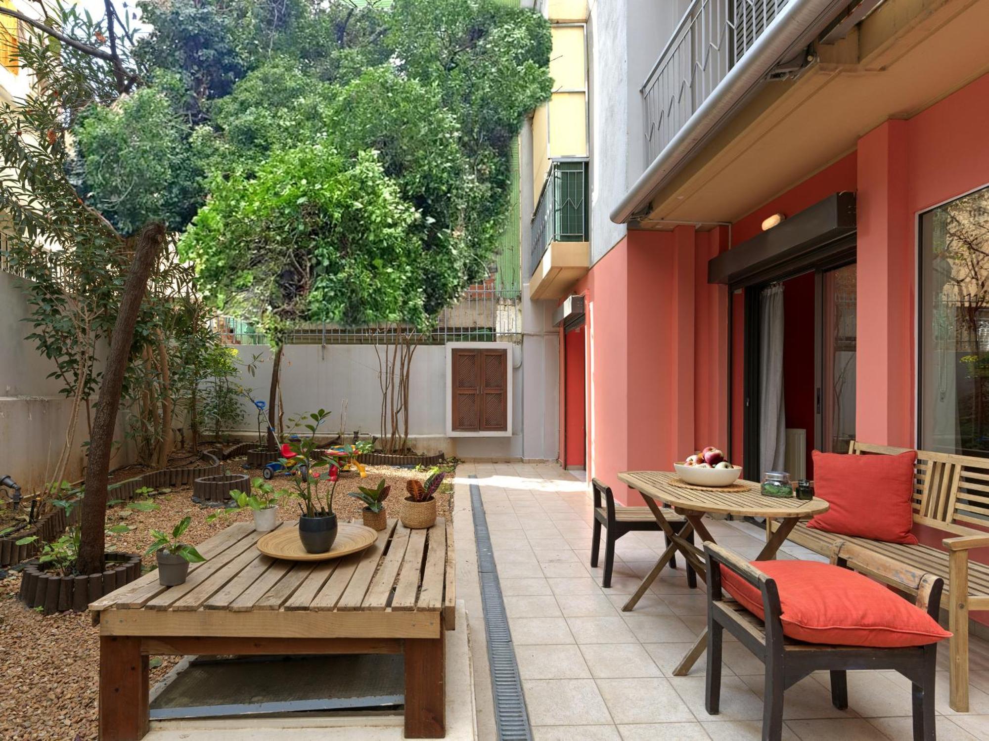 Koukaki Garden Escape Child Friendly Apartment Athènes Extérieur photo